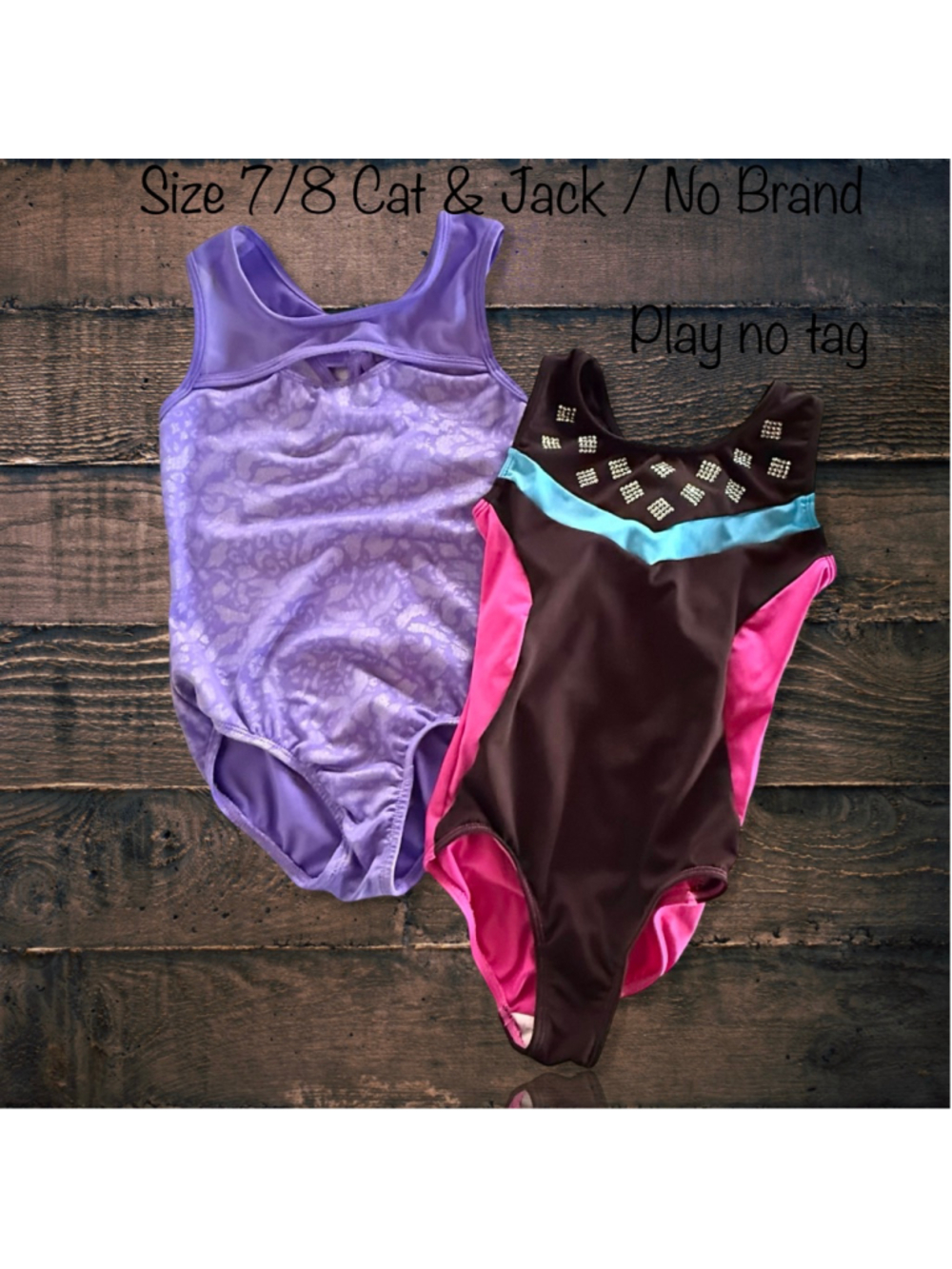 Size 7/8 Cat & Jack Gymnastics Leotard Bundle